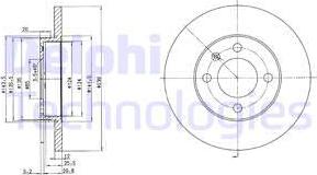 Delphi BG2116 — Tarcza hamulcowa