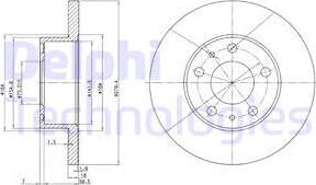 Delphi BG2845 — Tarcza hamulcowa