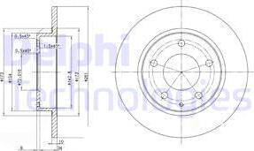 Delphi BG2806 — Tarcza hamulcowa