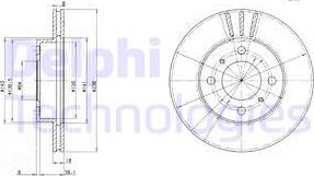 Delphi BG2810 — Tarcza hamulcowa