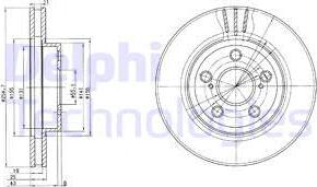 Delphi BG2880 — Tarcza hamulcowa