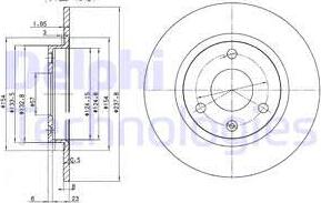 Delphi BG2355 — Tarcza hamulcowa