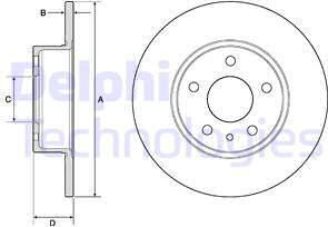 Delphi BG2386 — Tarcza hamulcowa