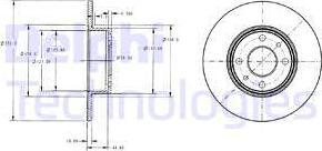 Delphi BG2322 — Tarcza hamulcowa