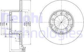 Delphi BG2265 — Tarcza hamulcowa
