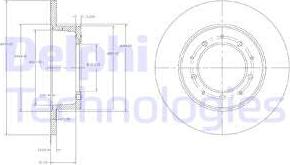 Delphi BG2799 — Tarcza hamulcowa