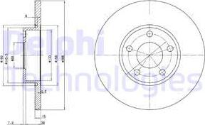 Delphi BG2749 — Tarcza hamulcowa
