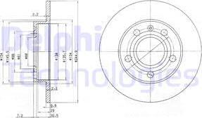 Delphi BG2753C — Tarcza hamulcowa