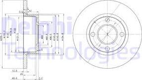 Delphi BG2752 — Tarcza hamulcowa
