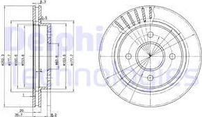 Delphi BG2700 — Tarcza hamulcowa