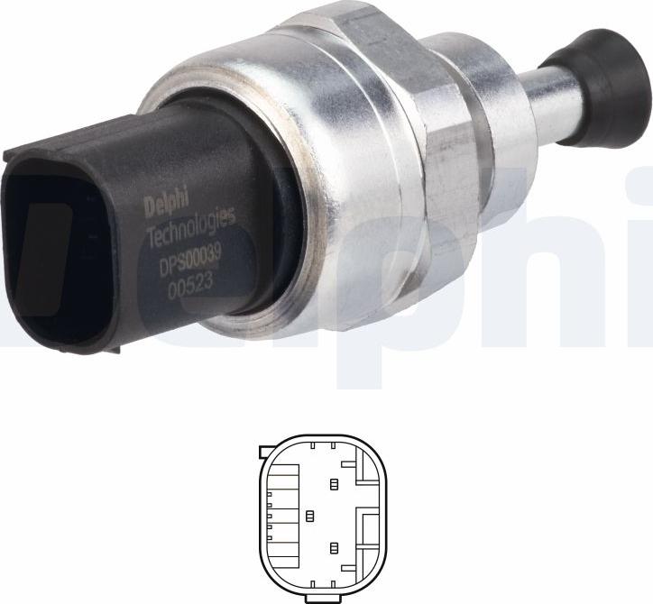 Delphi DPS00039-12B1 — Czujnik, ciśnienie spalin