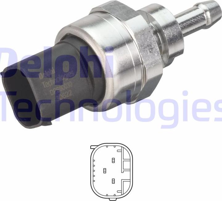 Delphi DPS00030-12B1 — Czujnik, ciśnienie spalin