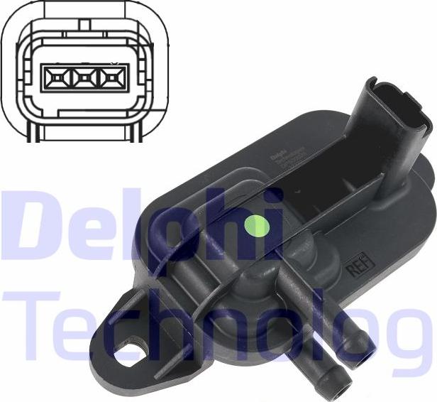 Delphi DPS00025-12B1 — Czujnik, ciśnienie spalin