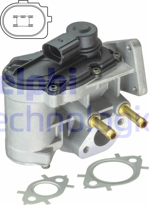 Delphi EG10411-12B1 - Zawór EGR