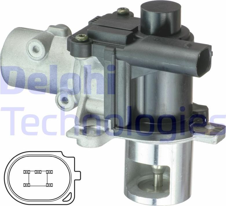 Delphi EG10425-12B1 - Zawór EGR