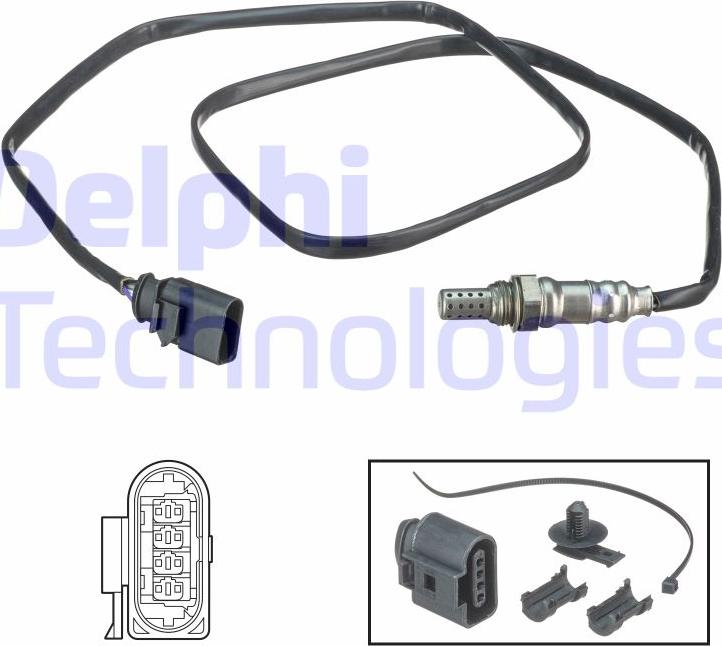 Delphi ES2052412B1 - SONDA LAMBDA VW GOLF 2.0GTI 04-