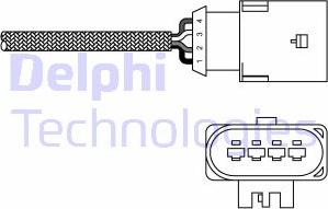 Delphi ES20303-12B1 — Sonda lambda