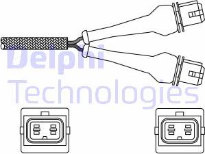 Delphi ES20244-12B1 — Sonda lambda