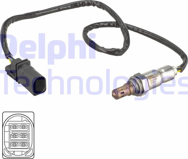 Delphi ES21084-12B1 — Sonda lambda