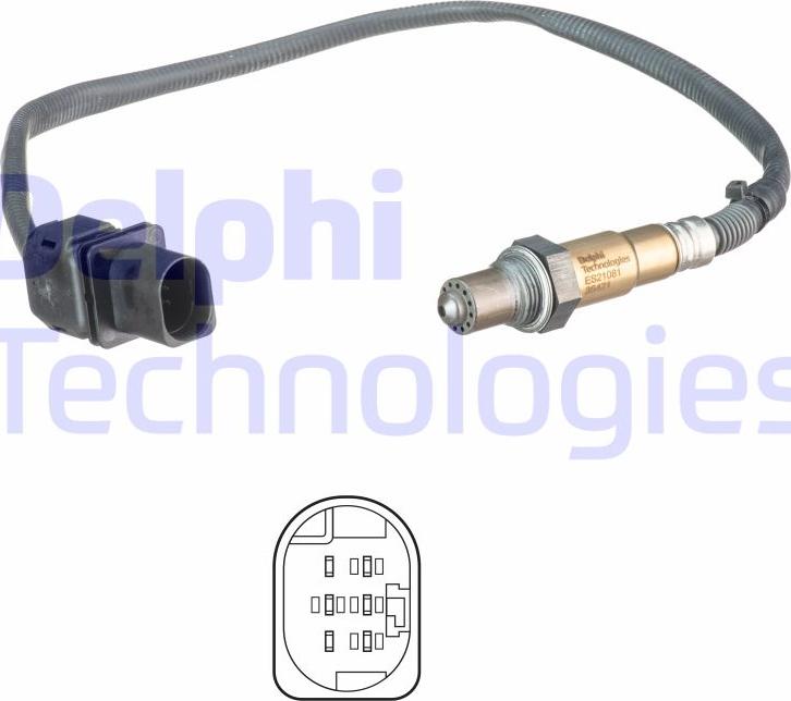 Delphi ES21081-12B1 — Sonda lambda