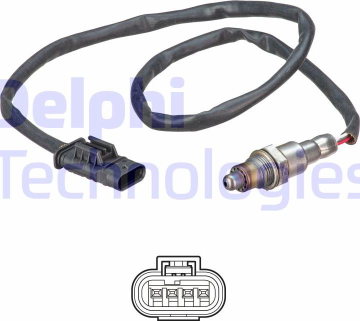 Delphi ES21198-12B1 — Sonda lambda