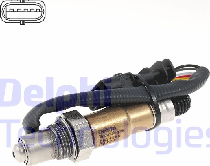 Delphi ES21369-12B1 — Sonda lambda