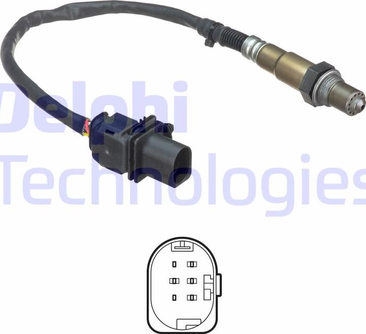 Delphi ES21306-12B1 — Sonda lambda