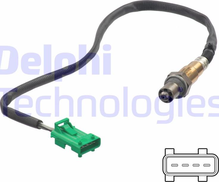 Delphi ES21316-12B1 — Sonda lambda