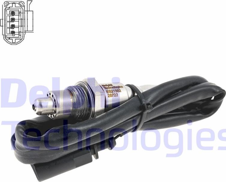 Delphi ES21382-12B1 — Sonda lambda