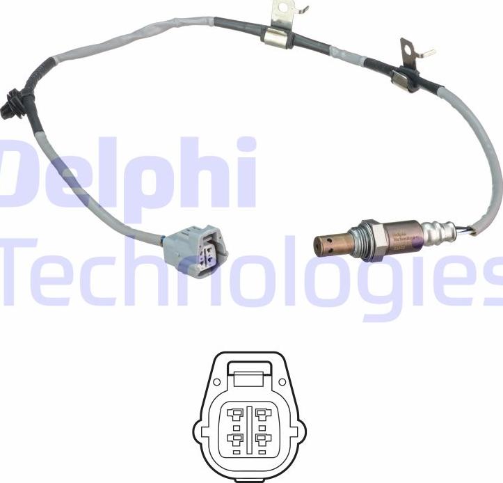 Delphi ES21320-12B1 - Czujnik tlenu w spalinach (czujnik O2)