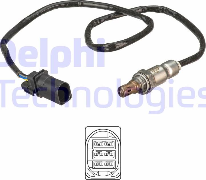 Delphi ES21204-12B1 - Sonda lambda