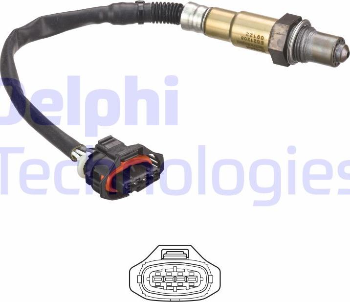Delphi ES21208-12B1 — Sonda lambda