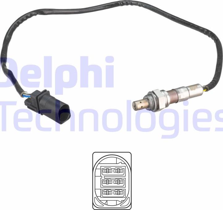 Delphi ES21219-12B1 — Sonda lambda