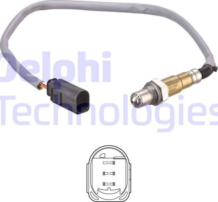 Delphi ES21281-12B1 — Sonda lambda