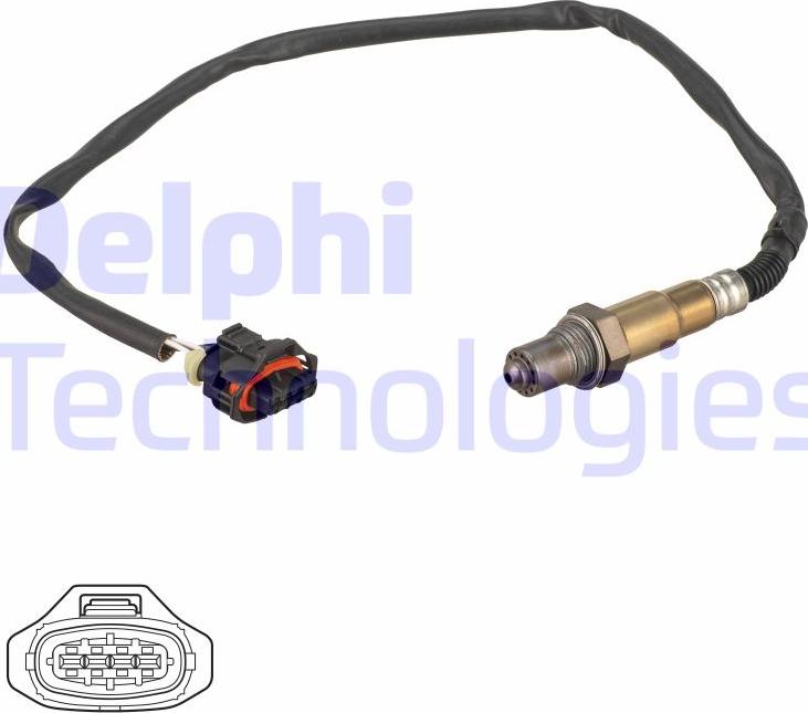 Delphi ES21225-12B1 — Sonda lambda