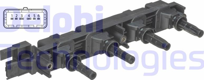 Delphi GN10502-12B1 - Cewka zapłonowa