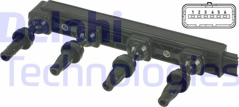 Delphi GN10654-12B1 — Cewka zapłonowa