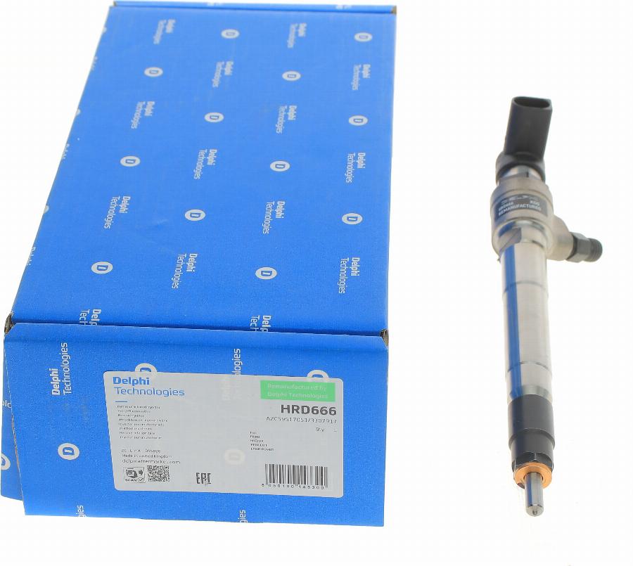 Delphi HRD666 - WTRYSKIWACZ CR PEUGEOT BOXER 2.2HDI 11- REGENEROWANY