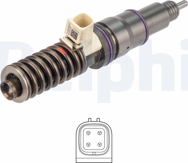 Delphi HRE298 — Korpus wtryskiwacza