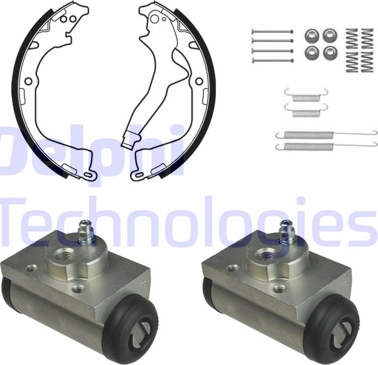 Delphi KP1145 — Zestaw szczęk hamulcowych