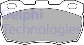 Delphi LP506 — Zestaw klocków hamulcowych, hamulce tarczowe