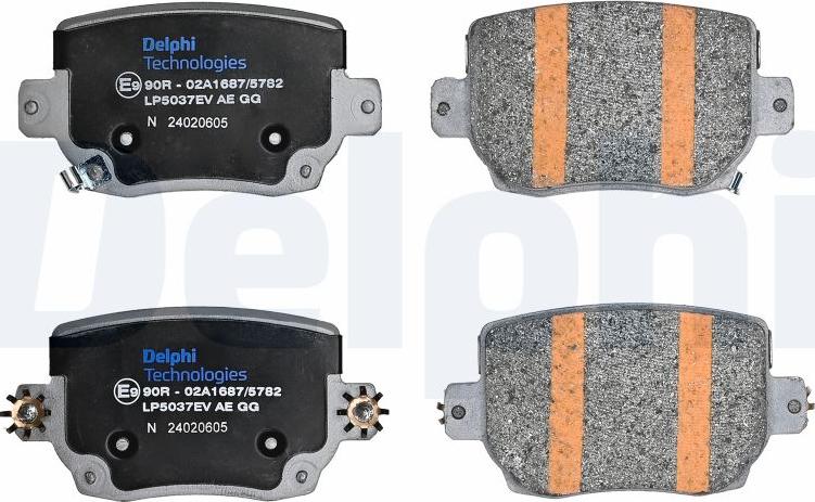Delphi LP5037EV - Klocek hamulcowy kpl.