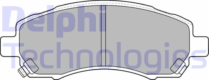 Delphi LP1545 — Zestaw klocków hamulcowych, hamulce tarczowe