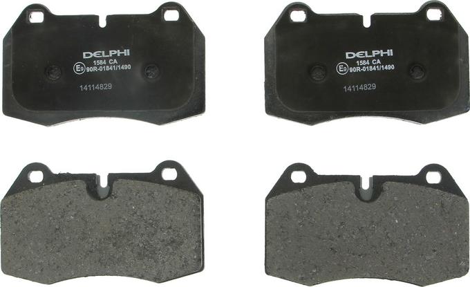 Delphi LP1584 — Zestaw klocków hamulcowych, hamulce tarczowe