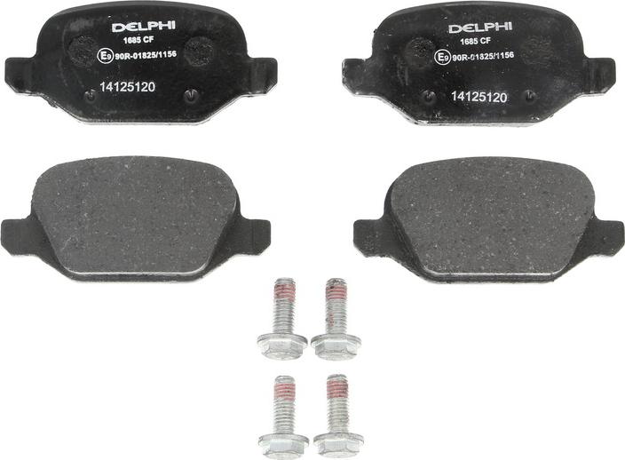 Delphi LP1685 — Zestaw klocków hamulcowych, hamulce tarczowe