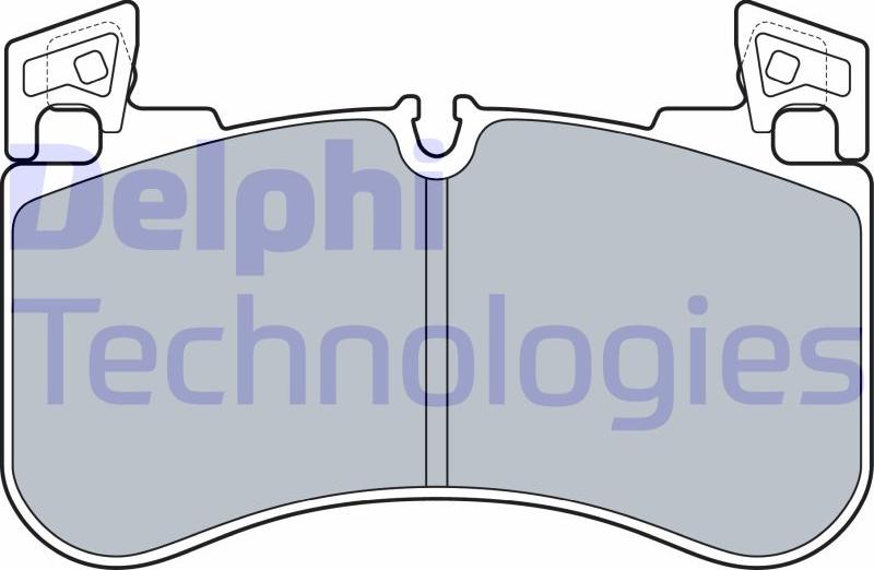 Delphi LP3540 — Zestaw klocków hamulcowych, hamulce tarczowe
