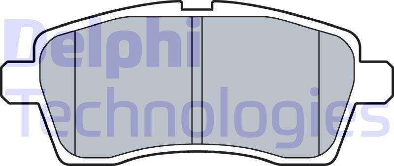 Delphi LP3510 — Zestaw klocków hamulcowych, hamulce tarczowe