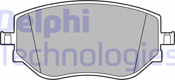 Delphi LP3644 — Zestaw klocków hamulcowych, hamulce tarczowe