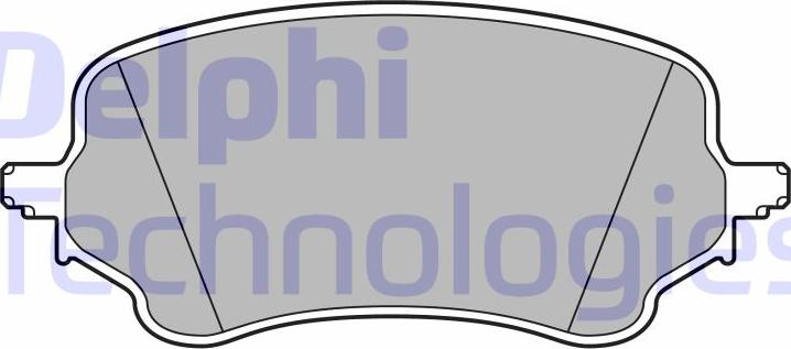 Delphi LP3648 — Zestaw klocków hamulcowych, hamulce tarczowe