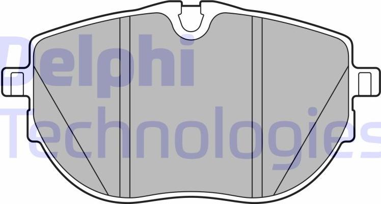 Delphi LP3651 — Zestaw klocków hamulcowych, hamulce tarczowe